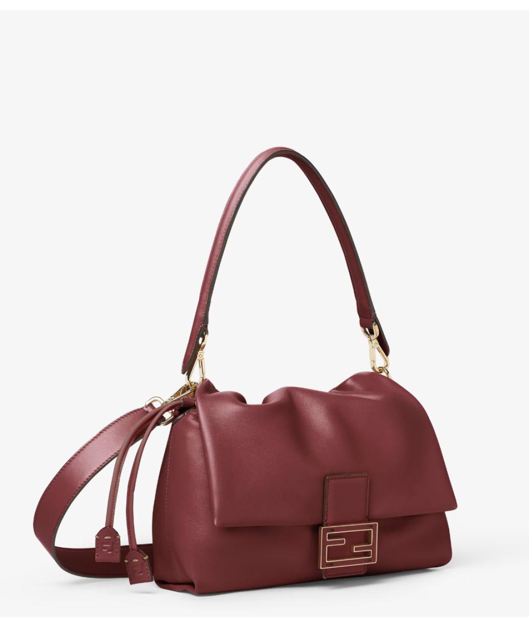 FENDI Красная кожаная сумка через плечо, фото 2