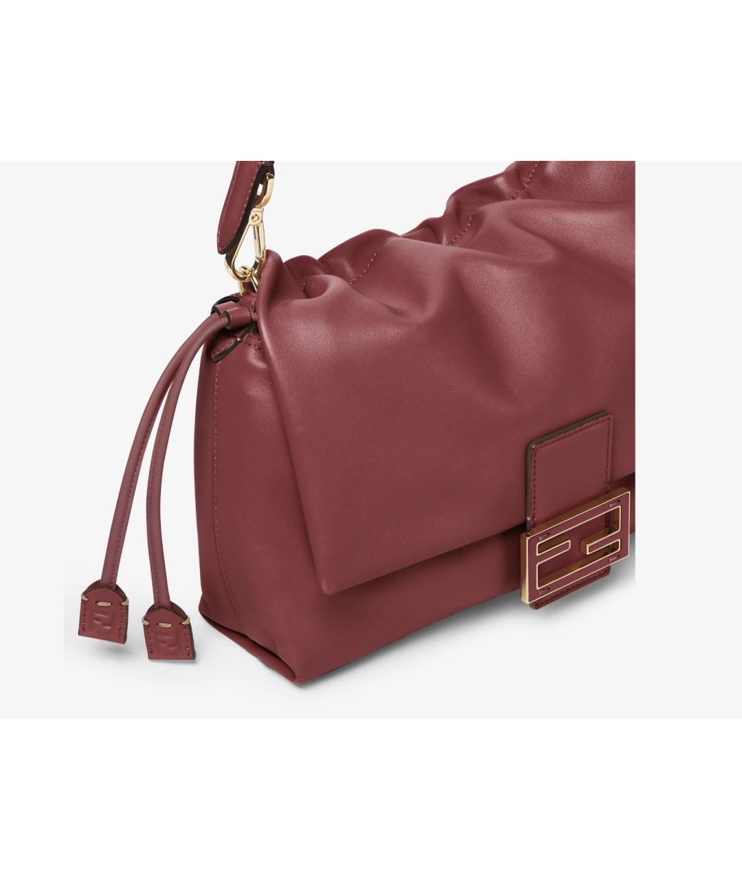 FENDI Красная кожаная сумка через плечо, фото 5