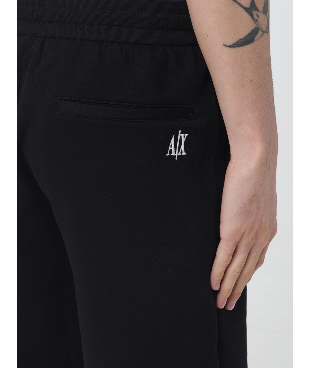 ARMANI EXCHANGE Черные хлопковые шорты, фото 3