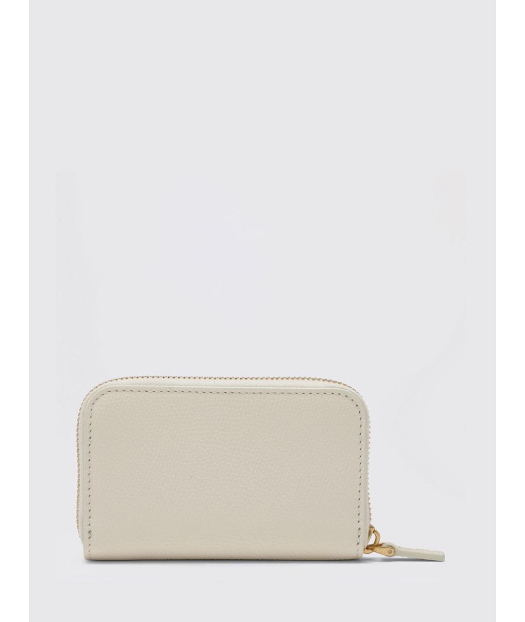 VALENTINO Бежевый кожаный кошелек, фото 2