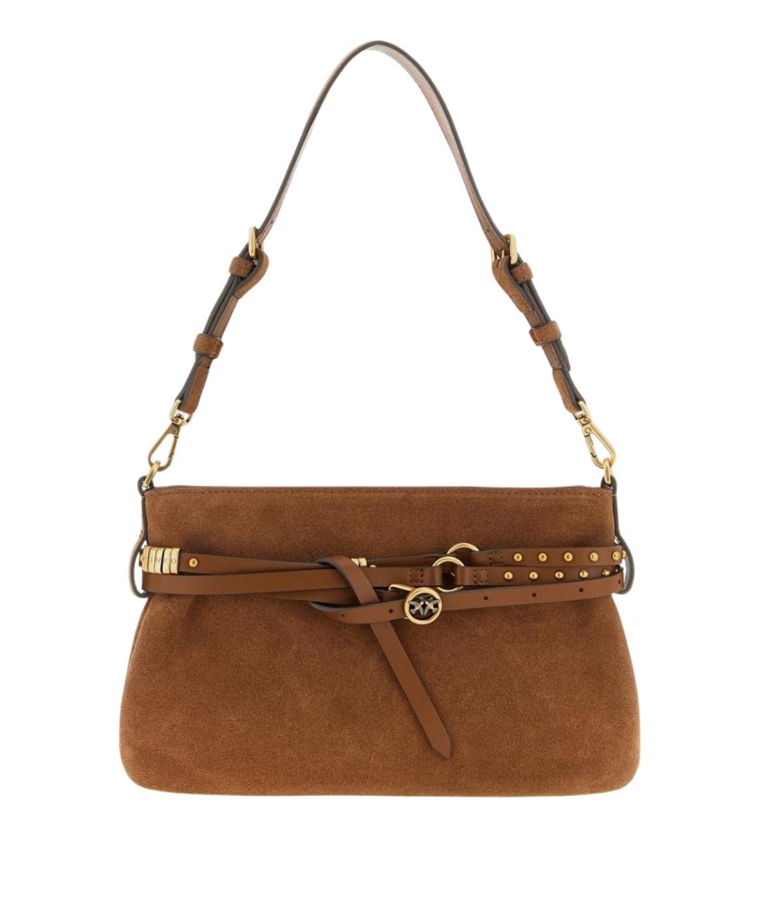 PINKO Коричневая сумка через плечо, фото 1