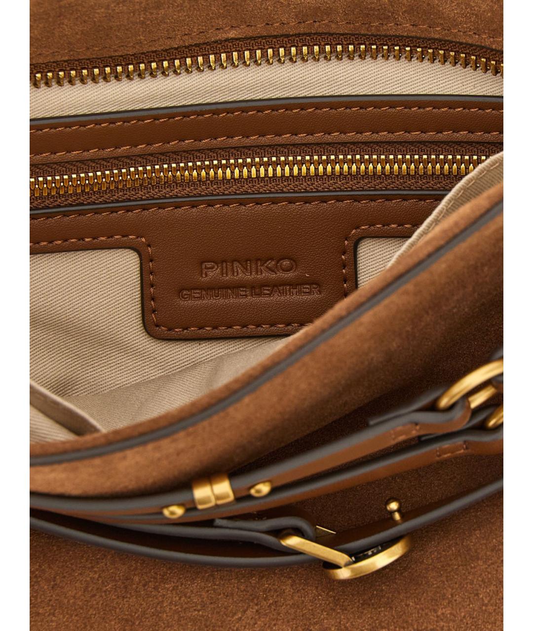 PINKO Коричневая сумка через плечо, фото 4