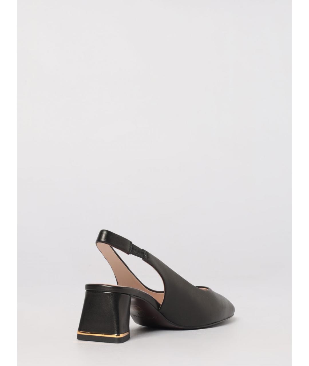 COCCINELLE Черные кожаные туфли, фото 3