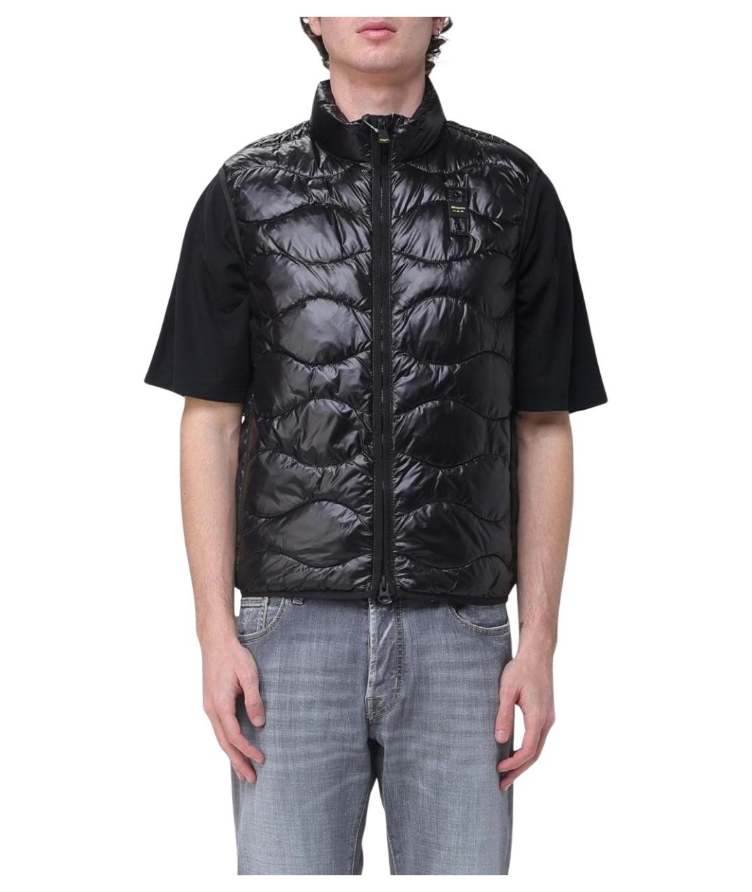 BLAUER Черный полиамидовый жилет, фото 1