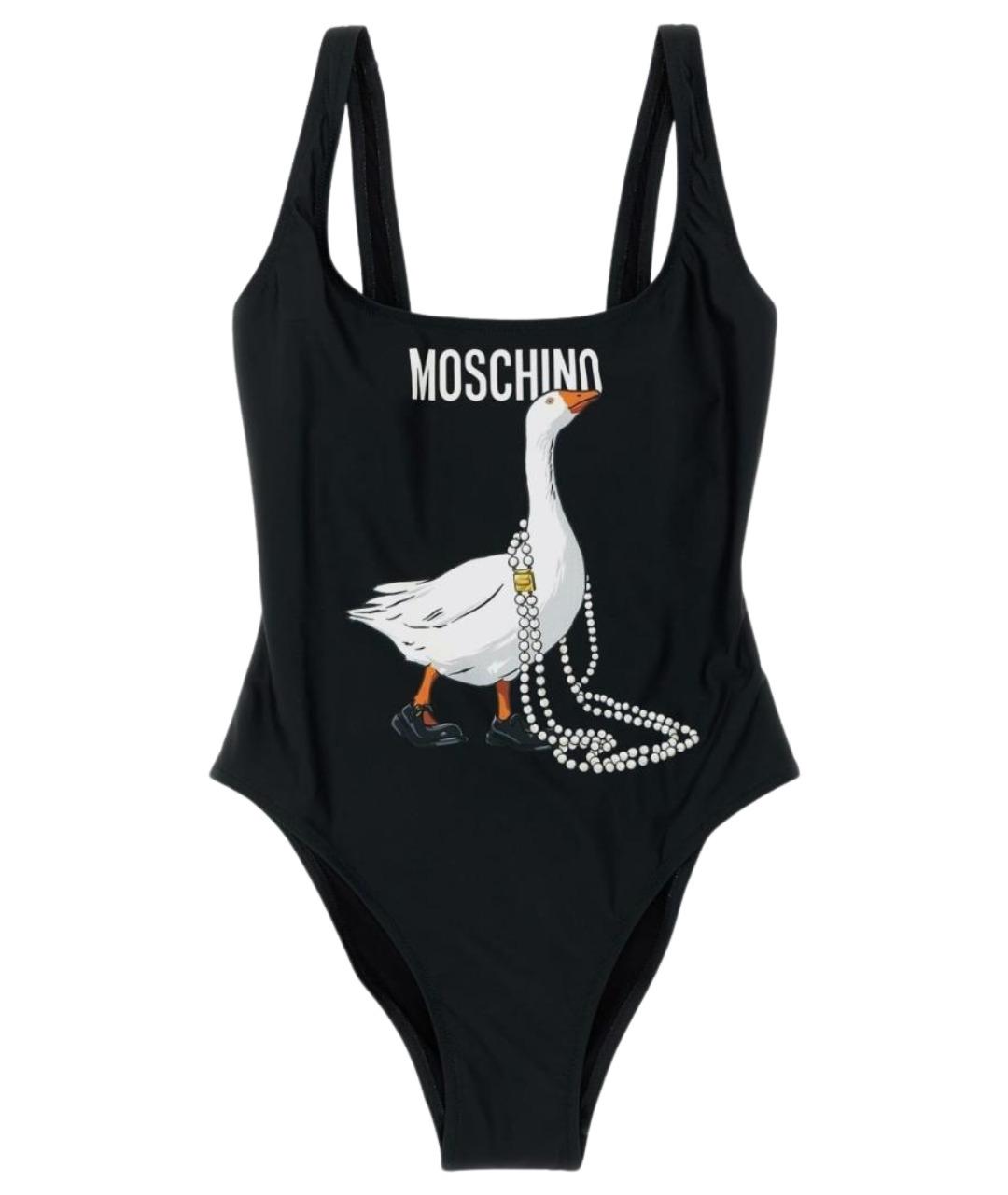 MOSCHINO Черный полиэстеровый купальник, фото 1