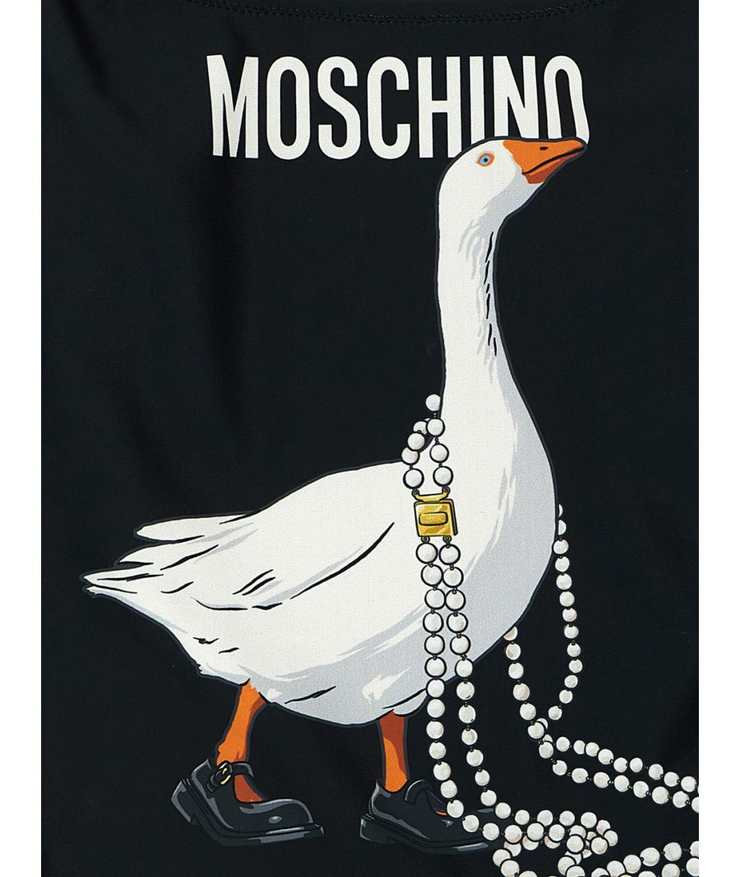 MOSCHINO Черный полиэстеровый купальник, фото 4