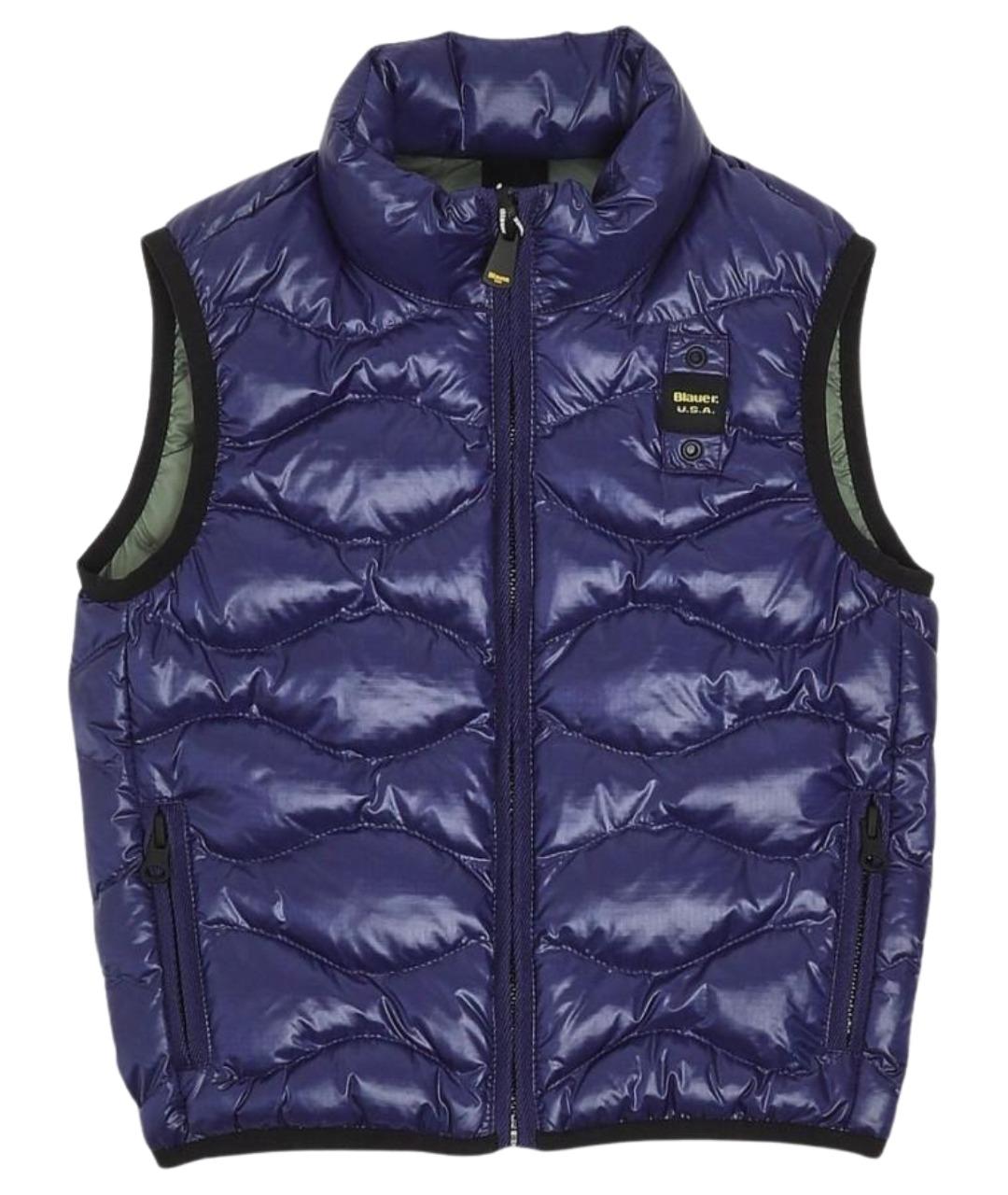 BLAUER Темно-синий жилет, фото 1