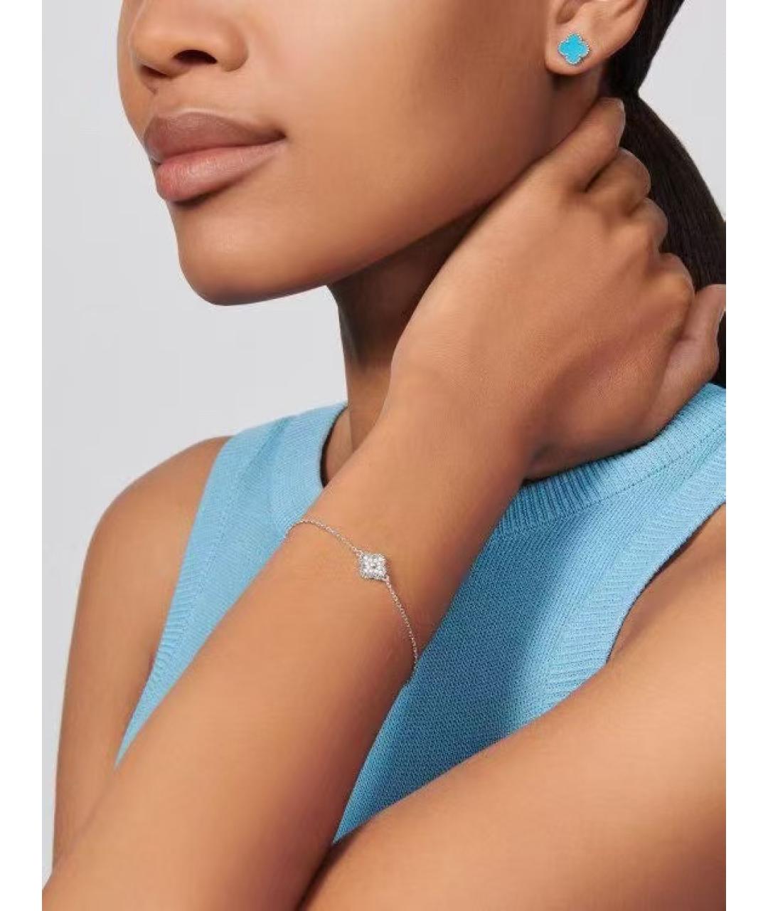 VAN CLEEF & ARPELS Серебряные запонки из белого золота, фото 5