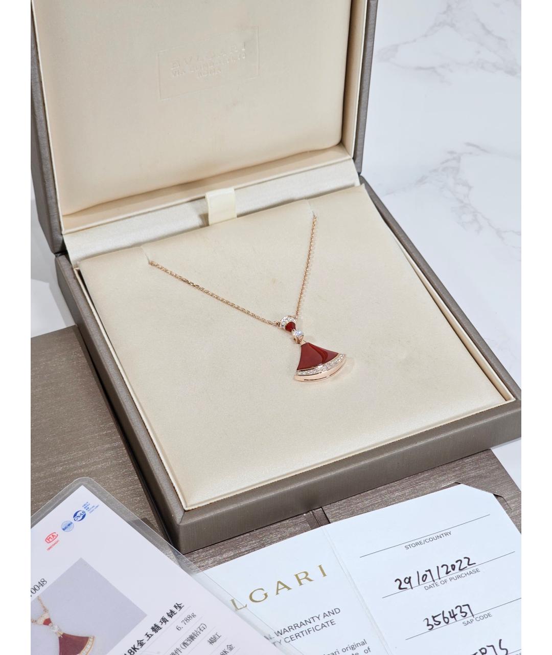 BVLGARI Золотое колье из розового золота, фото 2