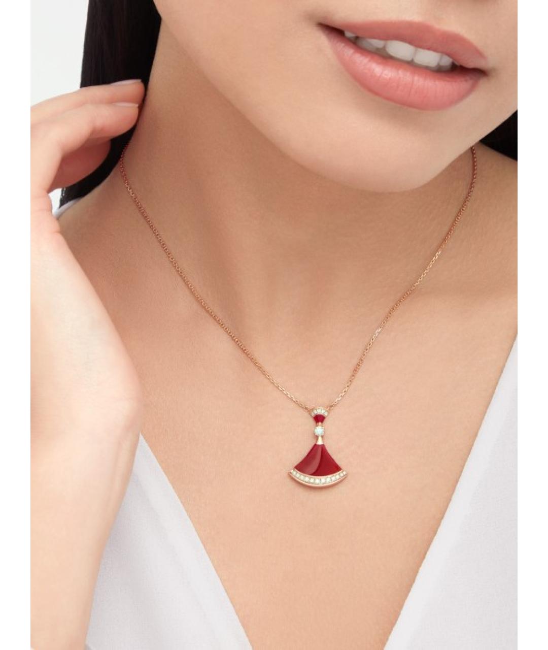 BVLGARI Золотое колье из розового золота, фото 5