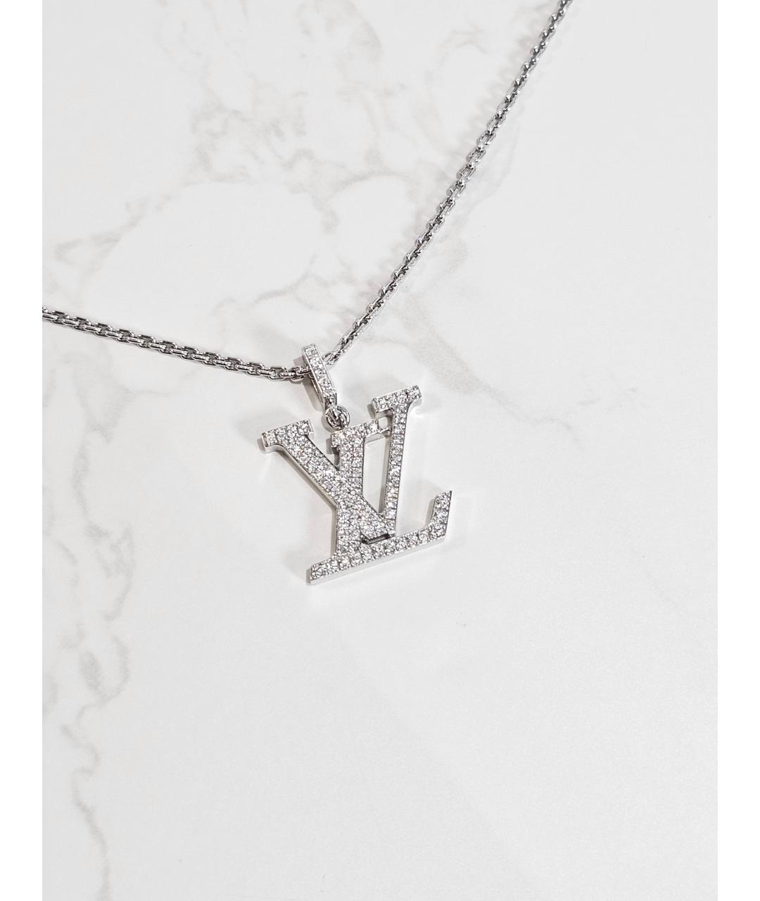 LOUIS VUITTON Серебряное колье из белого золота, фото 2
