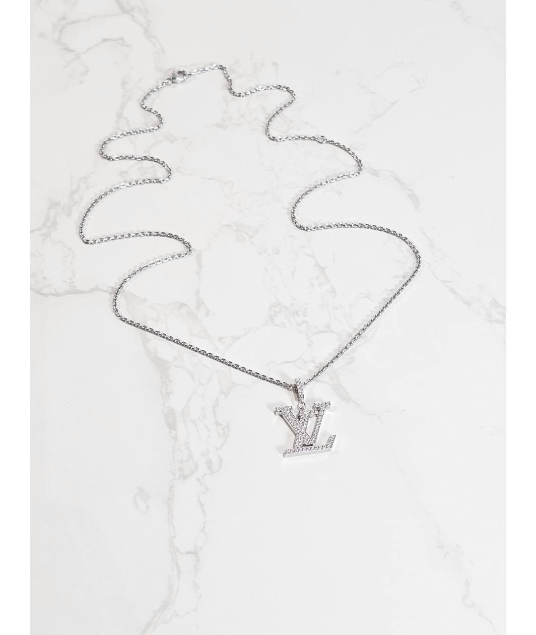 LOUIS VUITTON Серебряное колье из белого золота, фото 3