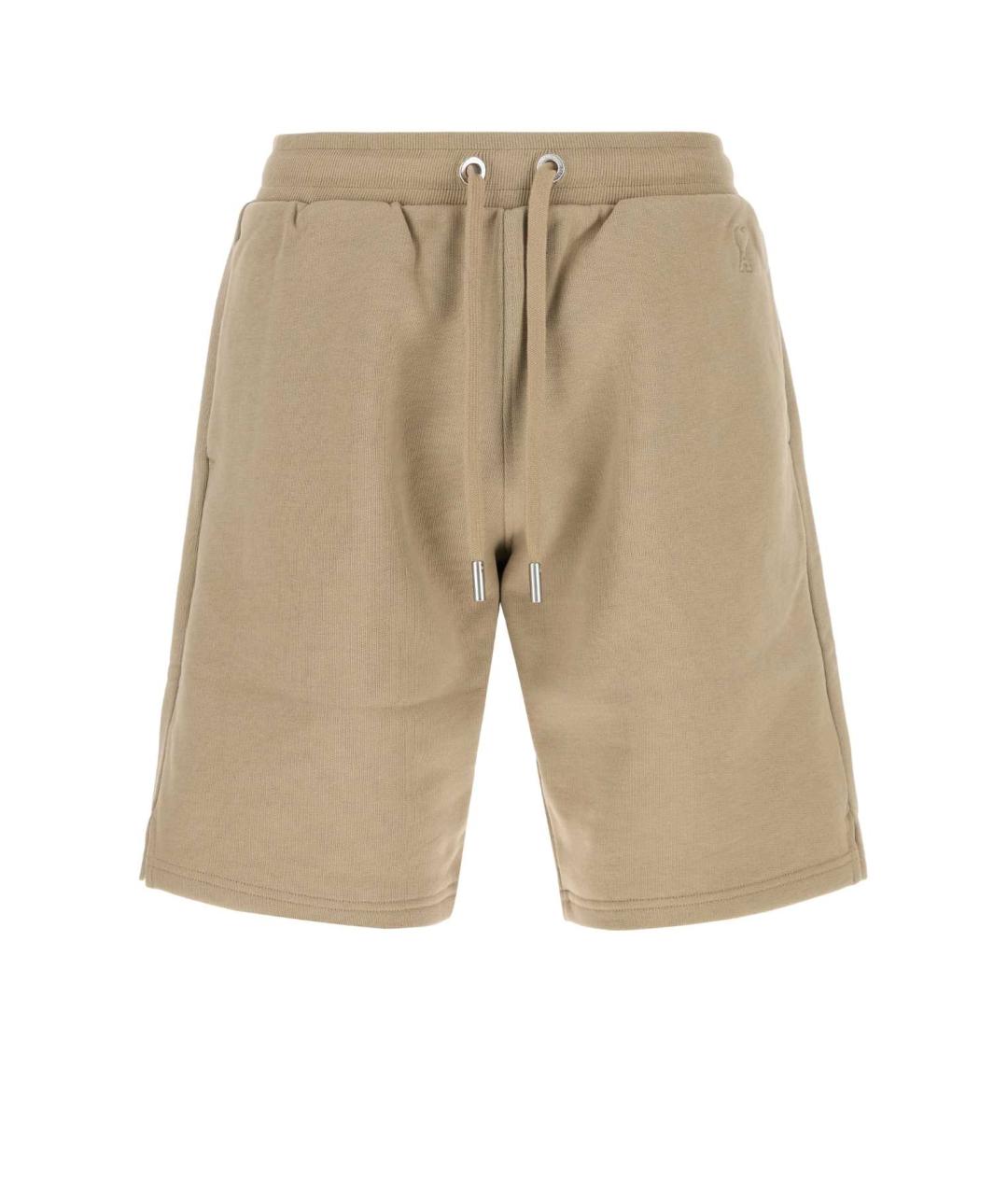 Ami Paris Бежевые хлопковые шорты, фото 1