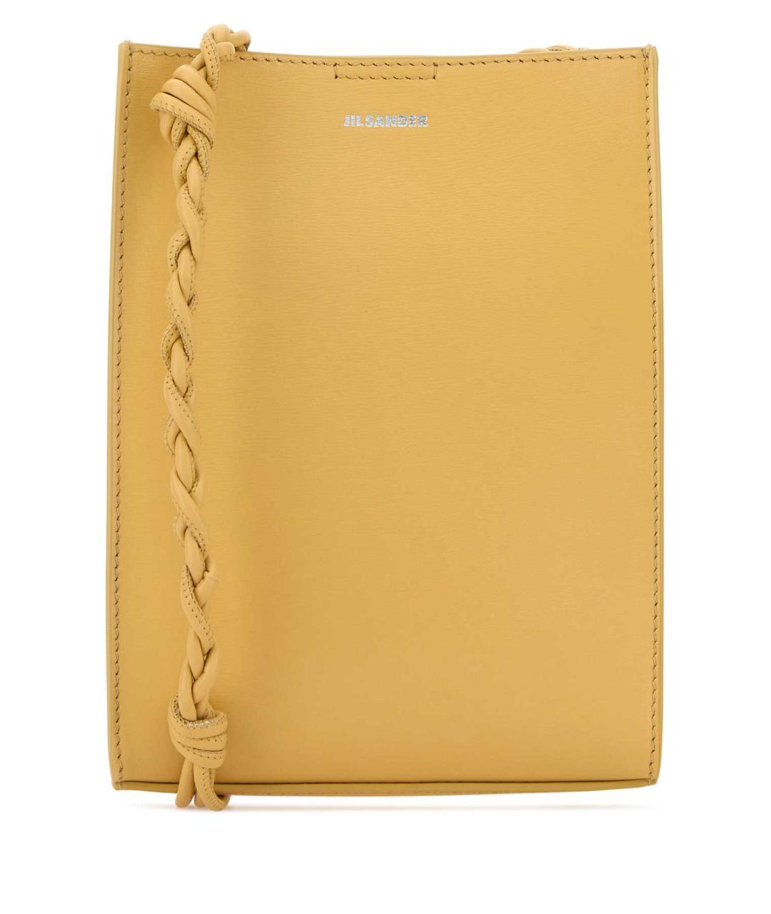 JIL SANDER Желтая кожаная сумка через плечо, фото 1