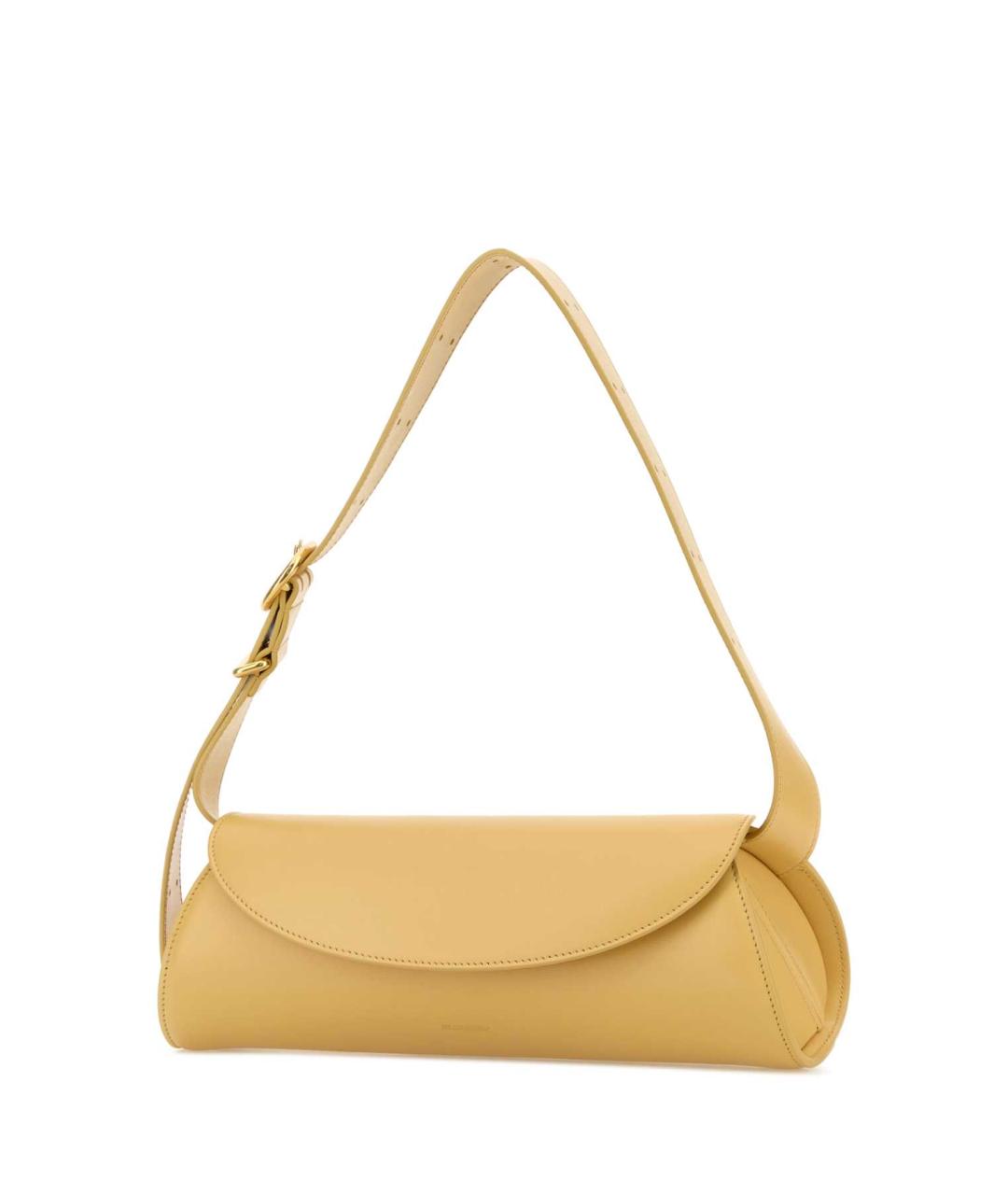 JIL SANDER Желтая кожаная сумка через плечо, фото 2