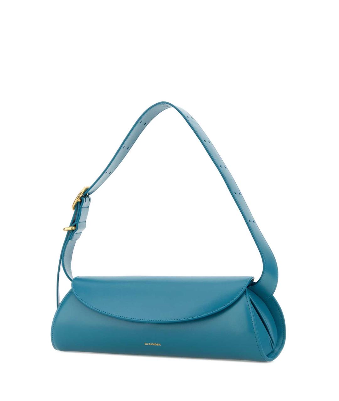 JIL SANDER Бирюзовая кожаная сумка через плечо, фото 2
