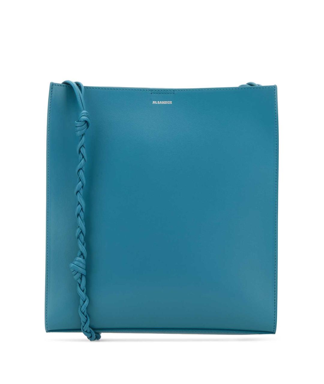JIL SANDER Бирюзовая кожаная сумка через плечо, фото 1
