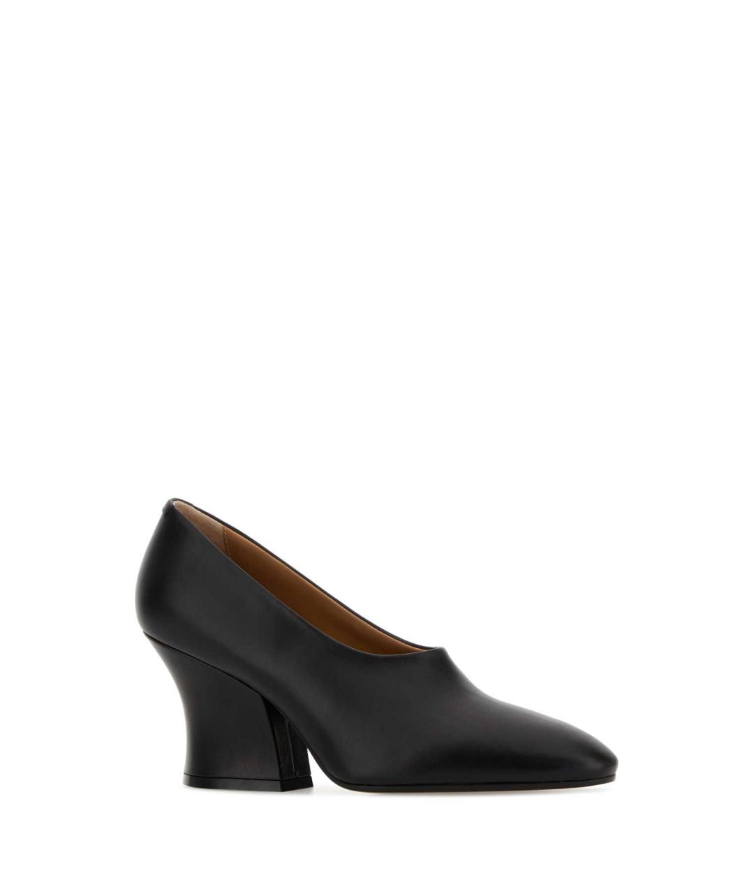 JIL SANDER Черные кожаные туфли, фото 2