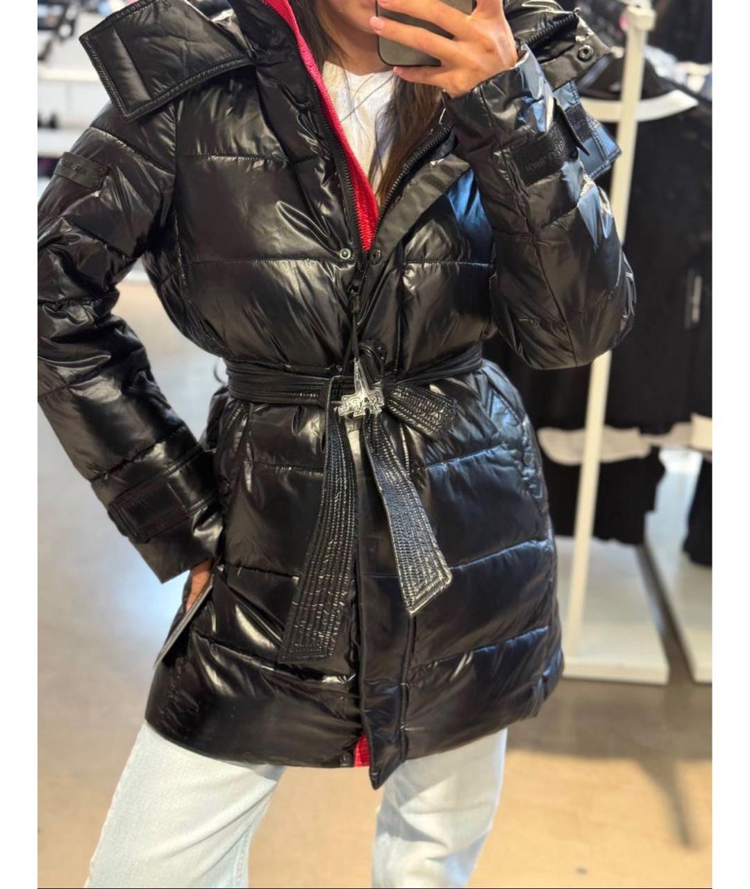KARL LAGERFELD Черный полиэстеровый пуховик, фото 5