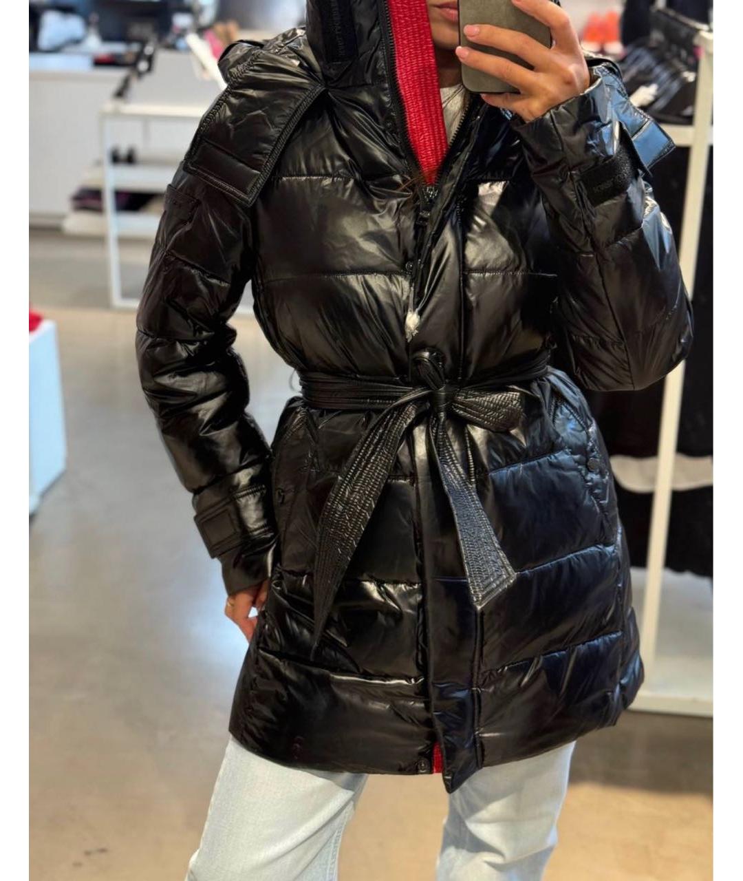 KARL LAGERFELD Черный полиэстеровый пуховик, фото 4