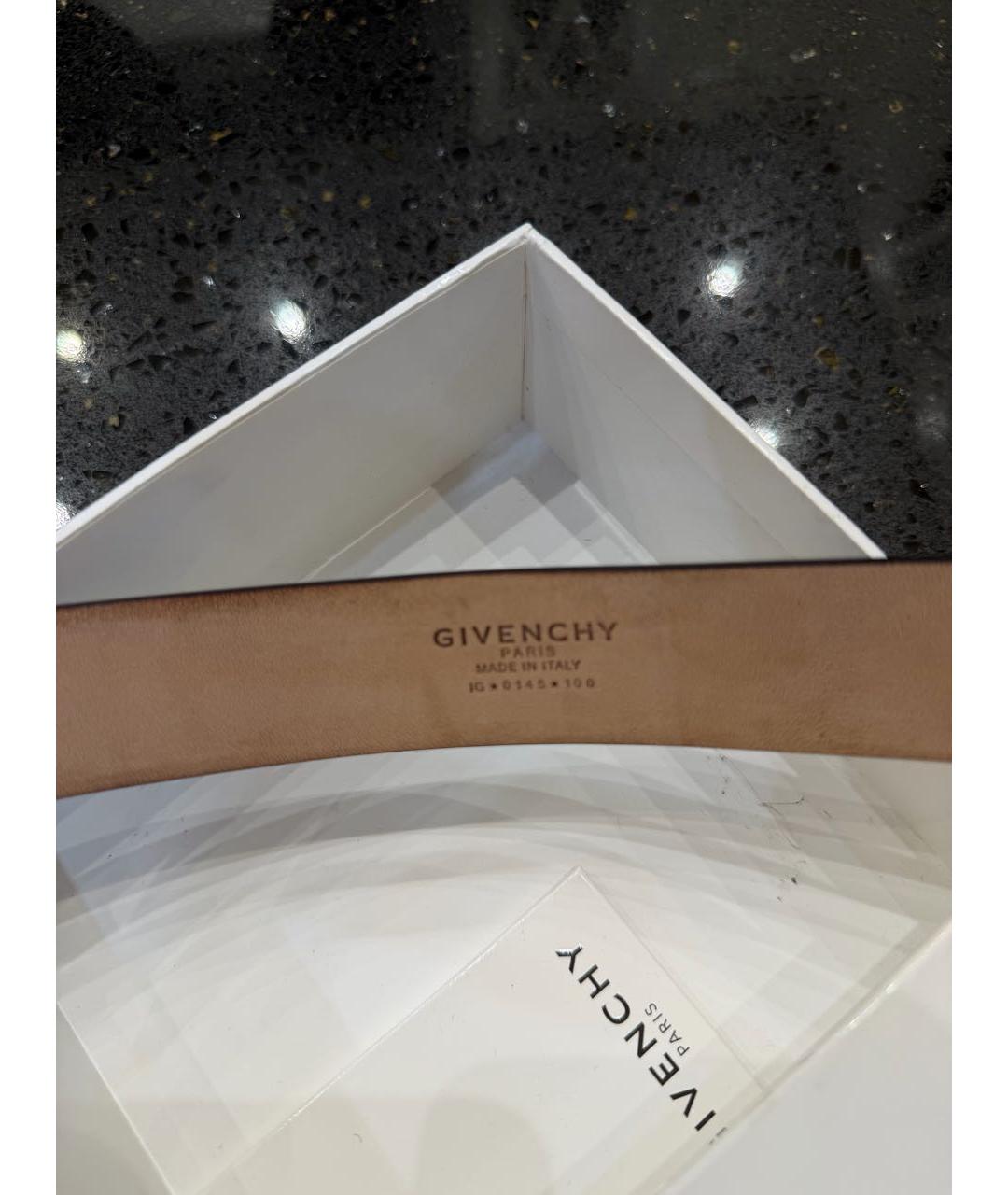 GIVENCHY Черный кожаный ремень, фото 2