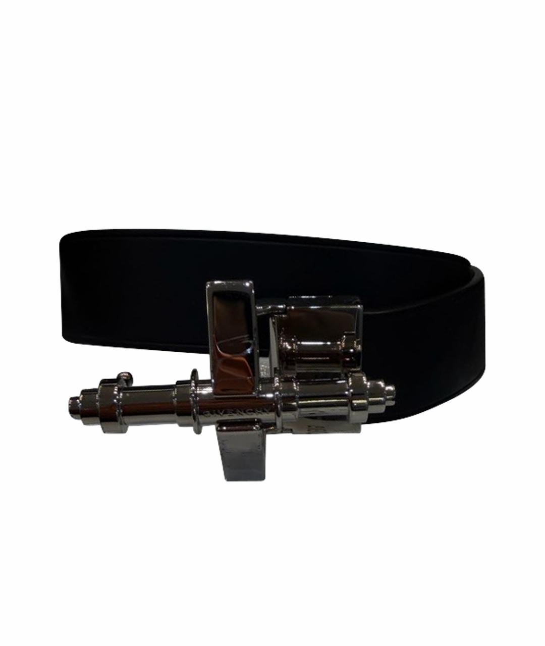 GIVENCHY Черный кожаный ремень, фото 1