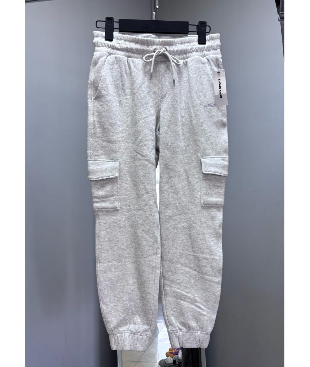 DKNY Серый хлопко-эластановый костюм с брюками, фото 2