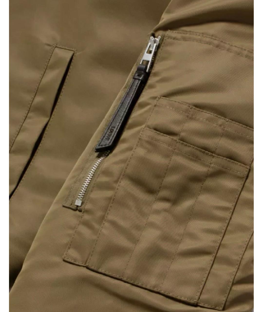 LOEWE Хаки полиамидовая куртка, фото 5