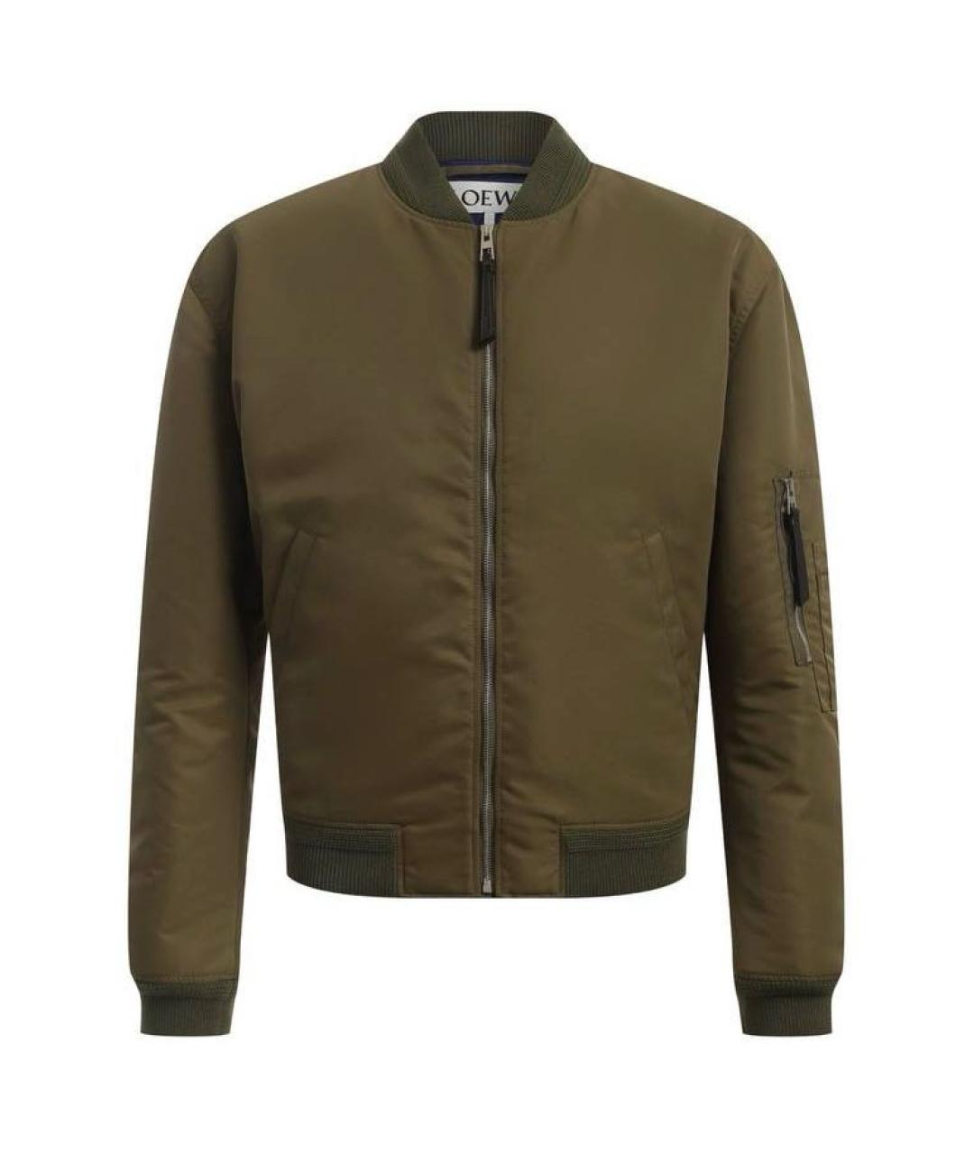 LOEWE Хаки полиамидовая куртка, фото 6