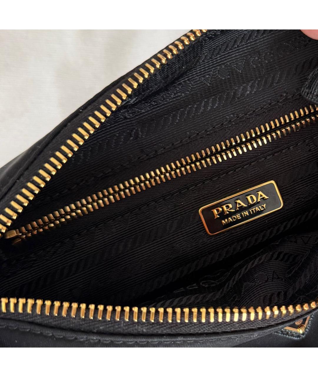 PRADA Черная сумка с короткими ручками, фото 4
