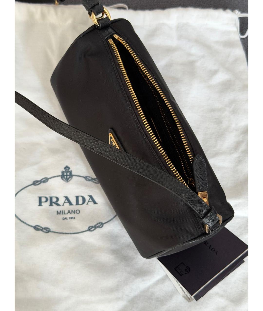 PRADA Черная сумка с короткими ручками, фото 2