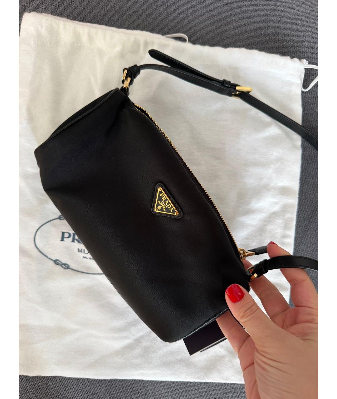 PRADA Черная сумка с короткими ручками, фото 6