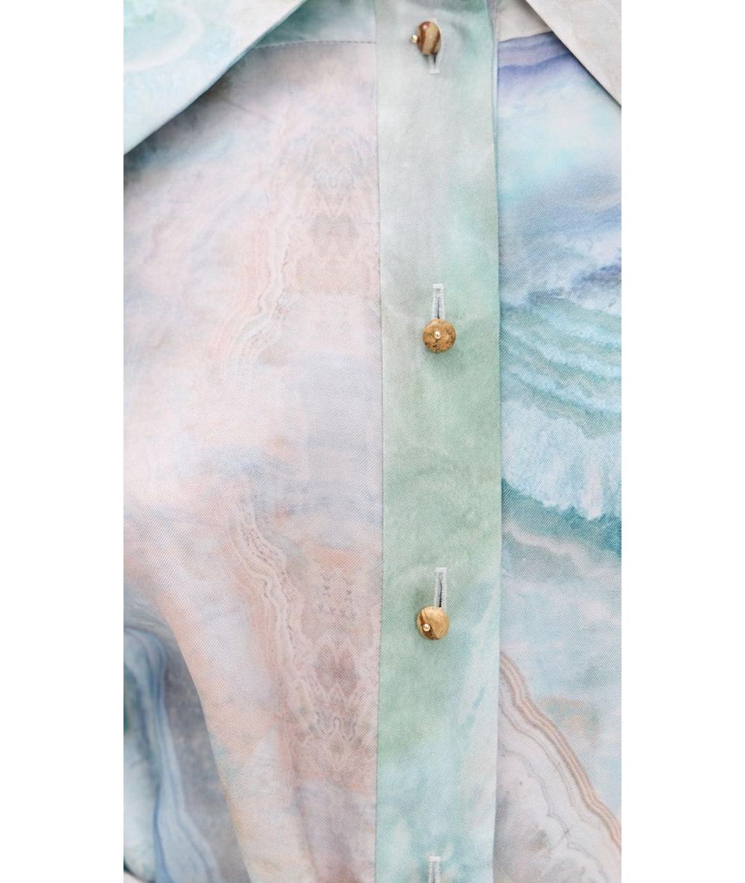 ZIMMERMANN Мульти шелковое повседневное платье, фото 4