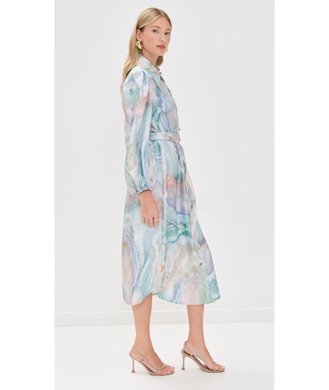ZIMMERMANN Мульти шелковое повседневное платье, фото 5