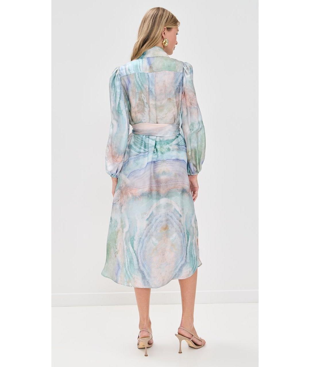 ZIMMERMANN Мульти шелковое повседневное платье, фото 2