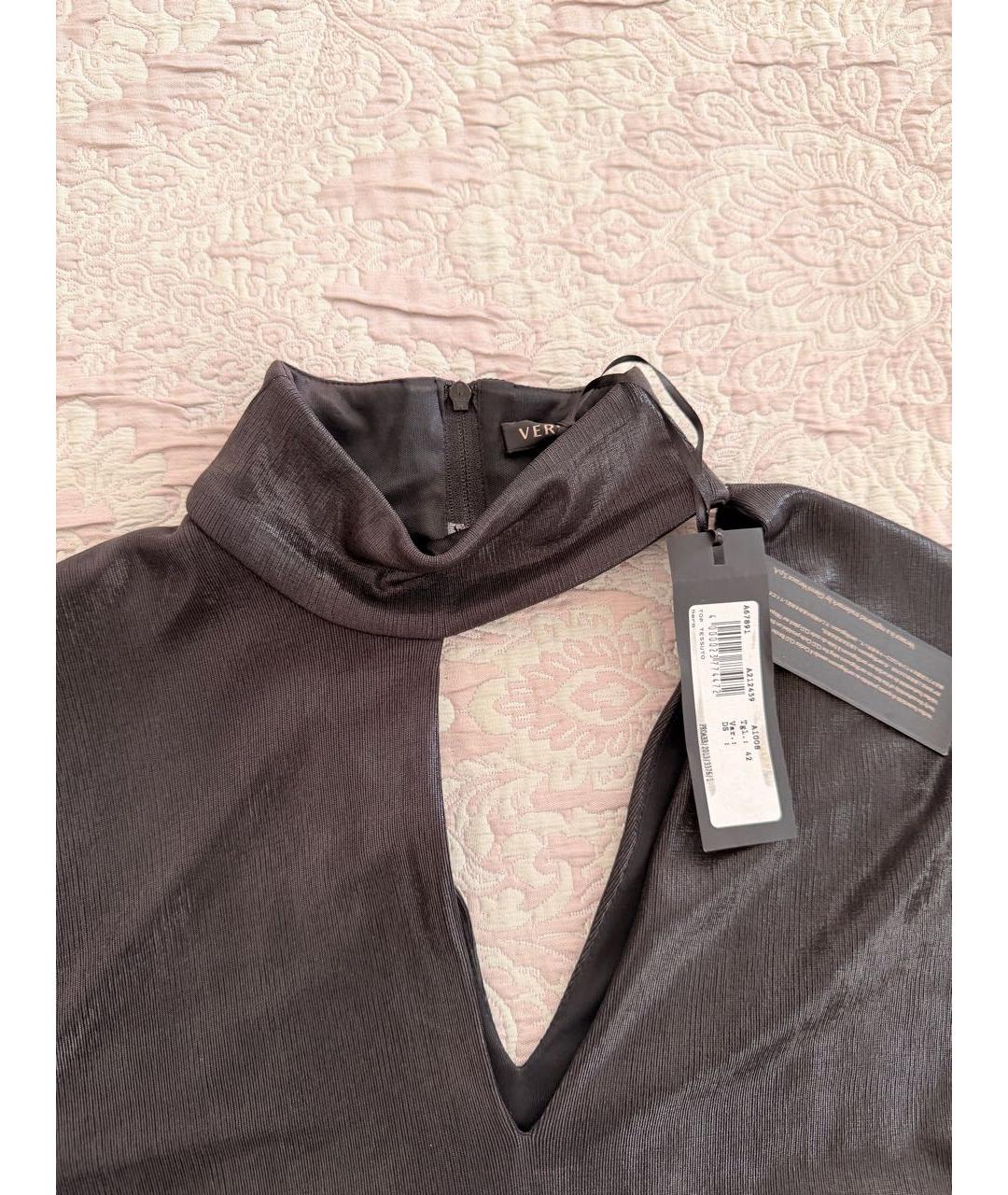 VERSACE Черная водолазка, фото 3