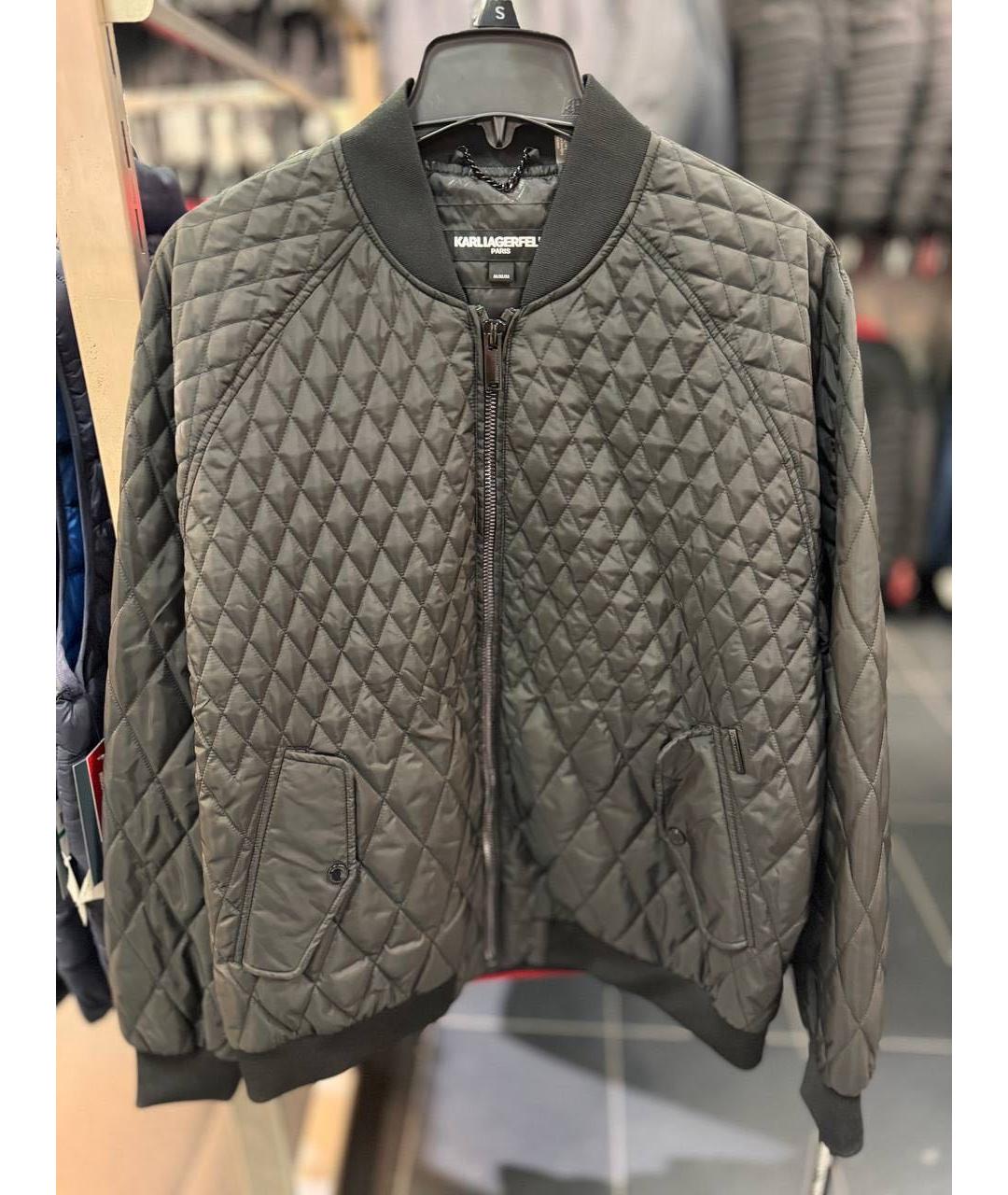 KARL LAGERFELD Черная полиэстеровая куртка, фото 4