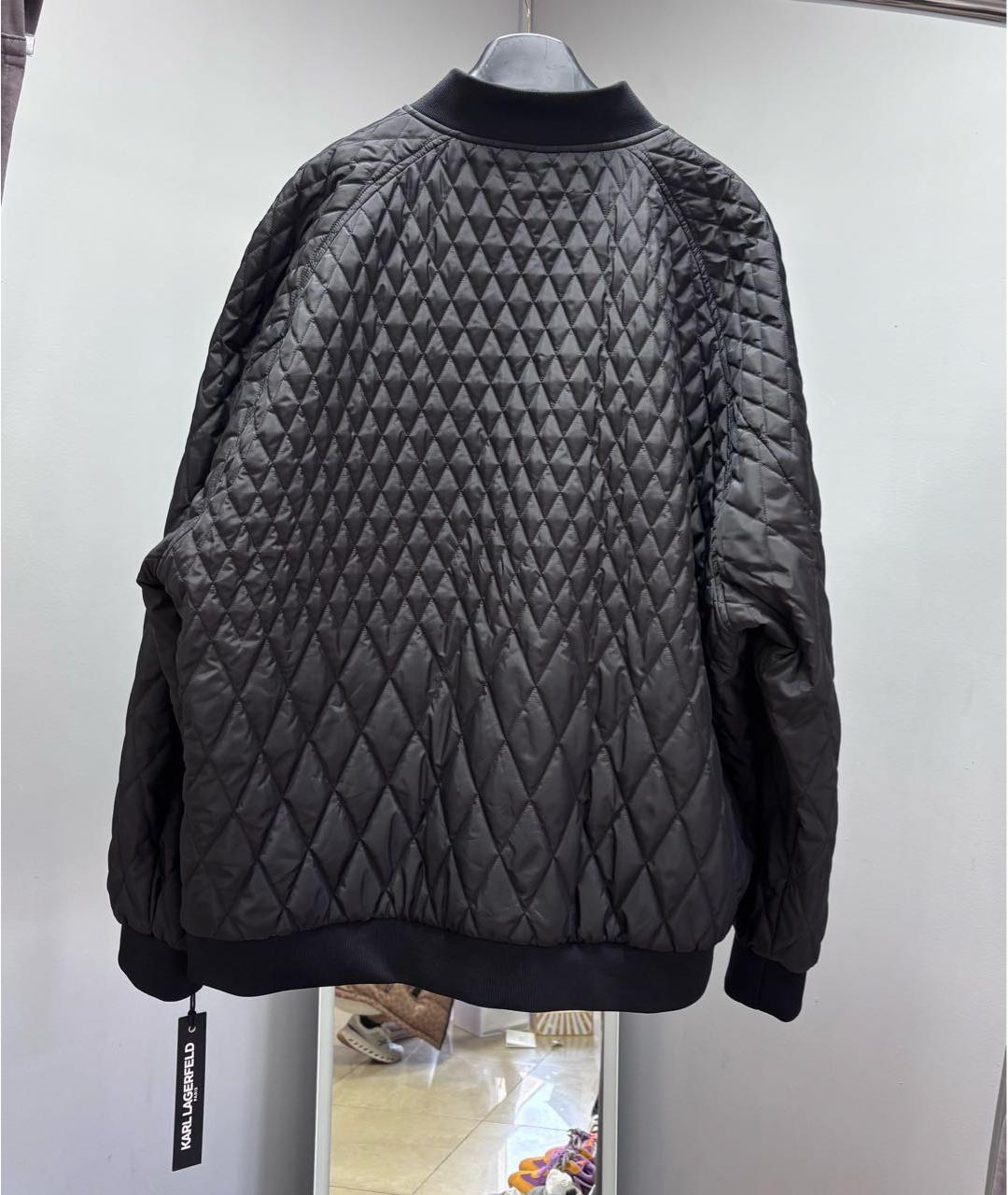 KARL LAGERFELD Черная полиэстеровая куртка, фото 2