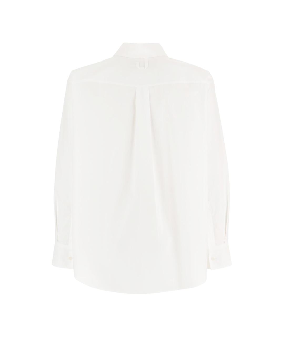 JACQUEMUS Белая хлопковая кэжуал рубашка, фото 3