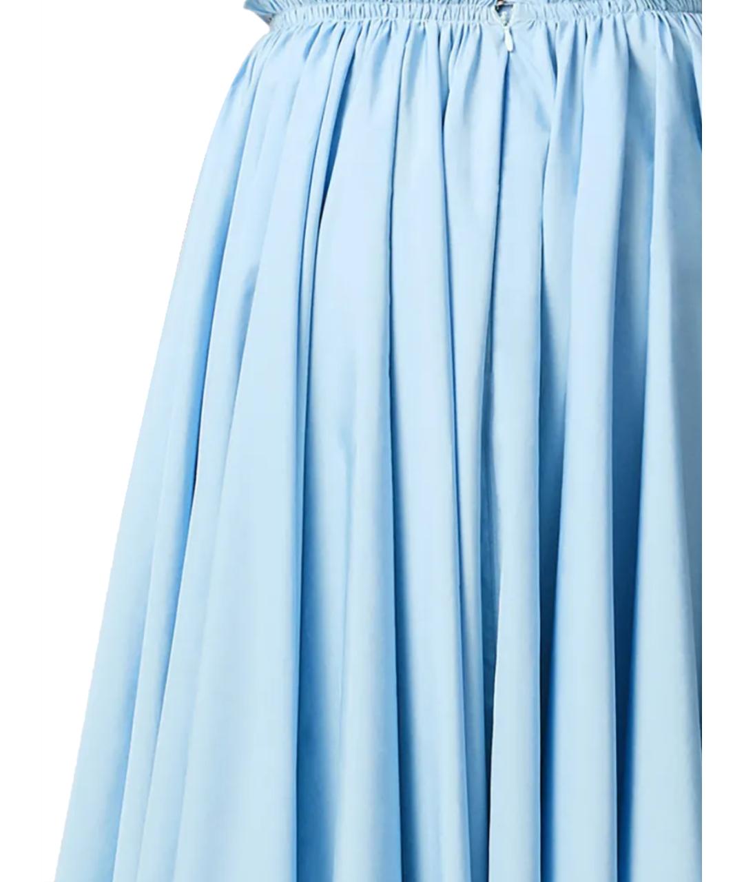 Ami Paris Голубая полиэстеровая юбка мини, фото 3
