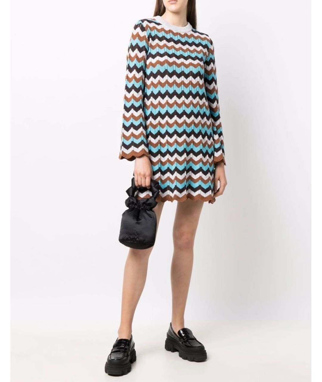 GANNI Черная шелковая сумка с короткими ручками, фото 8