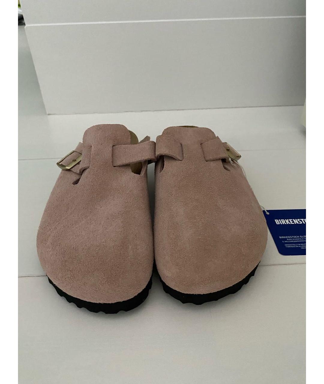 BIRKENSTOCK Розовые замшевые мюли, фото 2