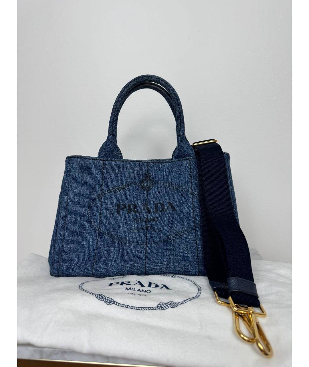 PRADA Деним сумка тоут, фото 6