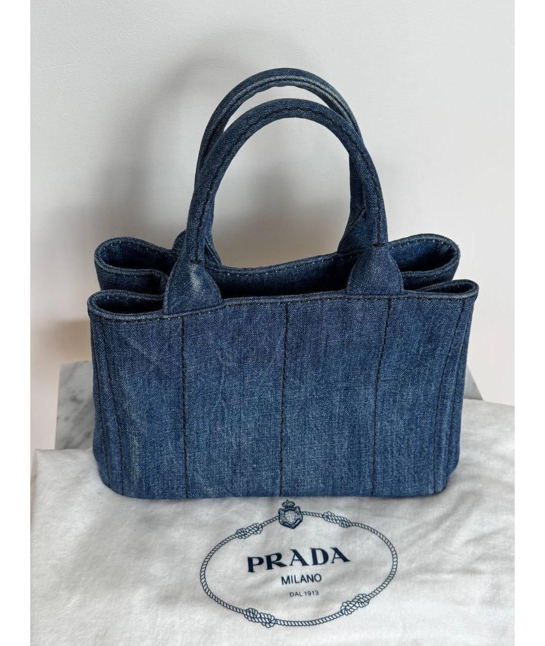 PRADA Деним сумка тоут, фото 2