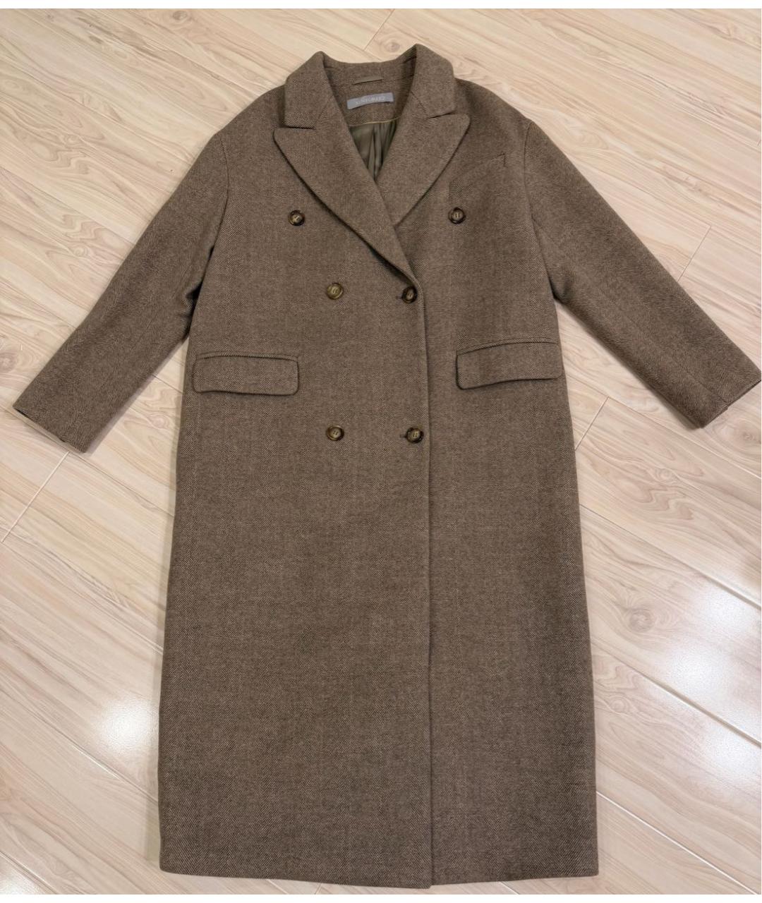 12 STOREEZ Бежевое шерстяное пальто, фото 9