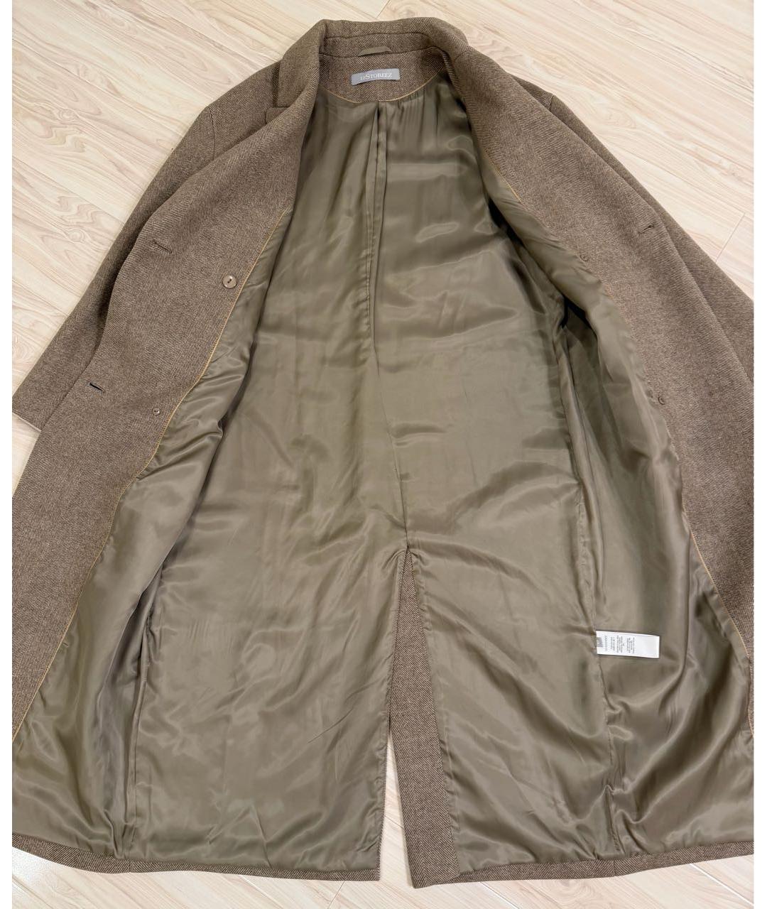 12 STOREEZ Бежевое шерстяное пальто, фото 3