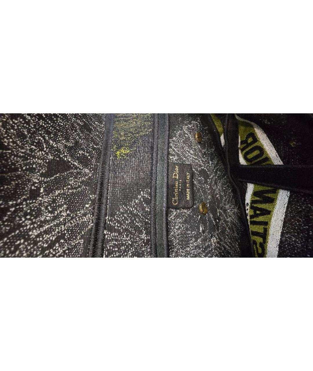 CHRISTIAN DIOR Зеленая тканевая сумка через плечо, фото 7