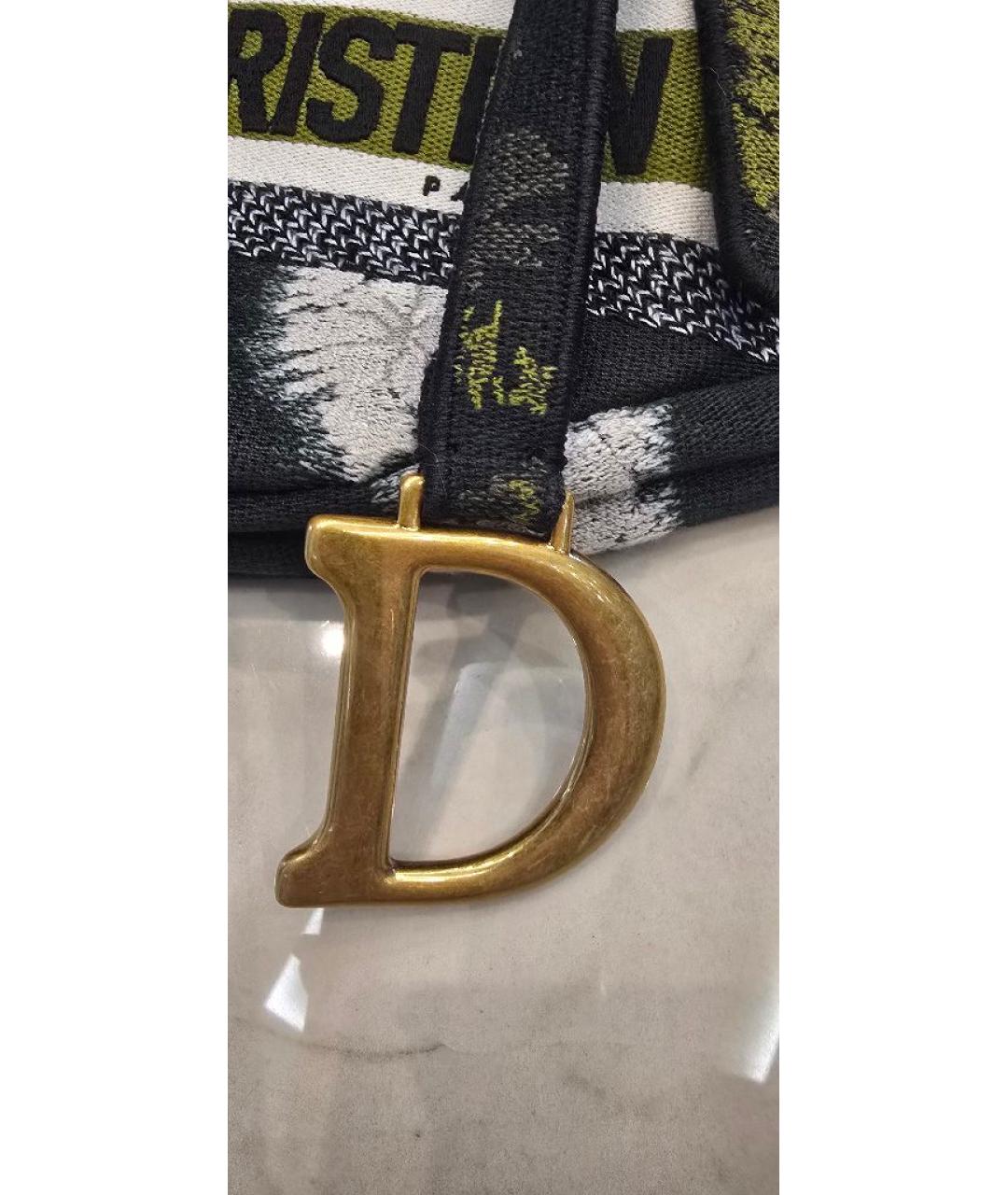 CHRISTIAN DIOR Зеленая тканевая сумка через плечо, фото 8