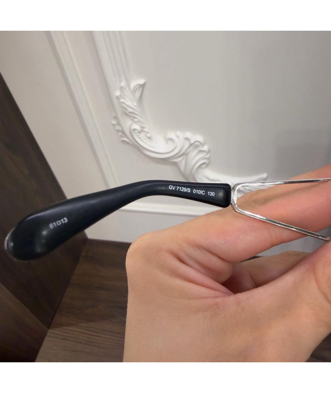 GIVENCHY Серебряные металлические солнцезащитные очки, фото 8