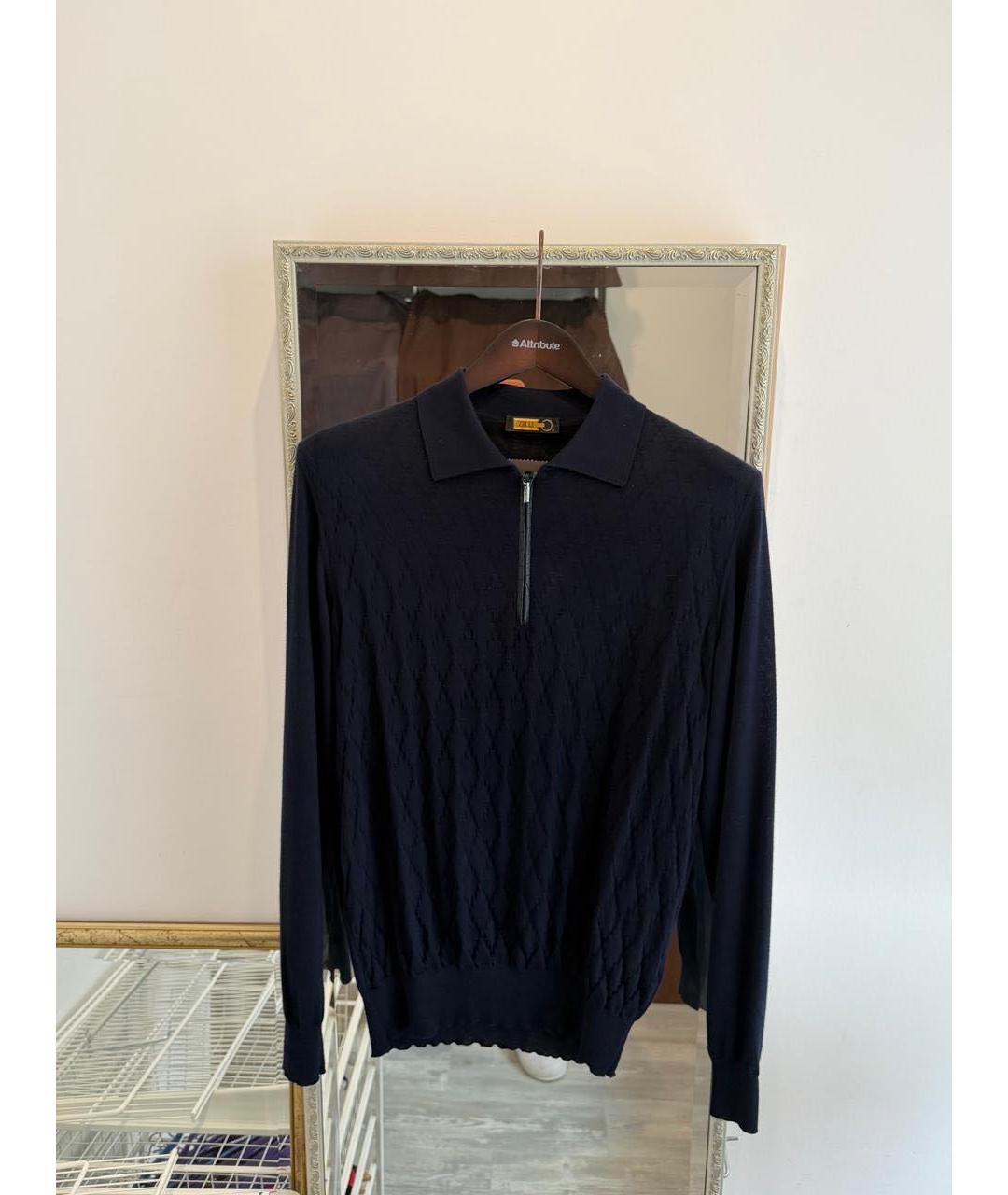 ZILLI Синий кашемировый джемпер / свитер, фото 3